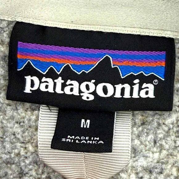 Patagonia Womens Better Sweater Birch Gray Size Med Full Zip Fleece Jacket - Picture 9 of 10